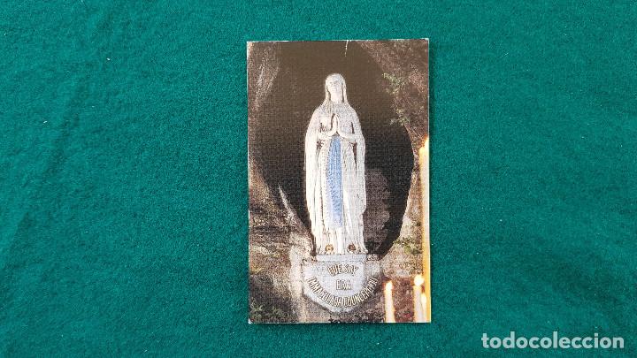 Postales: ESTAMPA RECORDATORIO VIRGEN DE LOURDES (2000) PUBLICIDAD AL DORSO