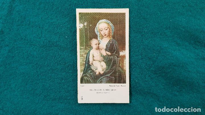 Postales: ESTAMPA RECORDATORIO REP. PINTURA VIRGEN CON EL NI&Ntilde;O JESUS (1966)