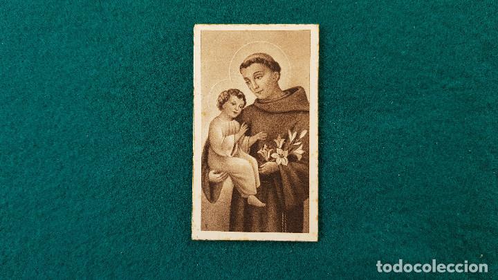 Postales: ESTAMPA RECORDATORIO SAN ANTONIO DE PADUA