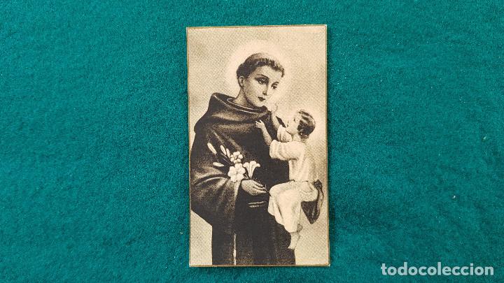 Postales: ESTAMPA RECORDATORIO SAN ANTONIO DE PADUA
