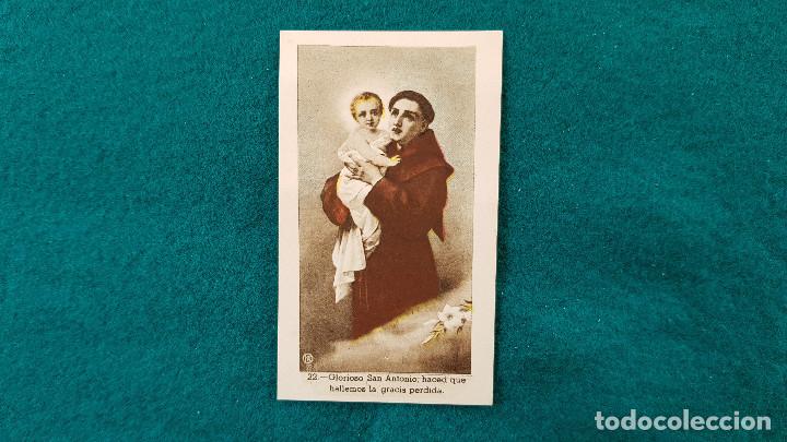 Postales: ESTAMPA RECORDATORIO SAN ANTONIO DE PADUA