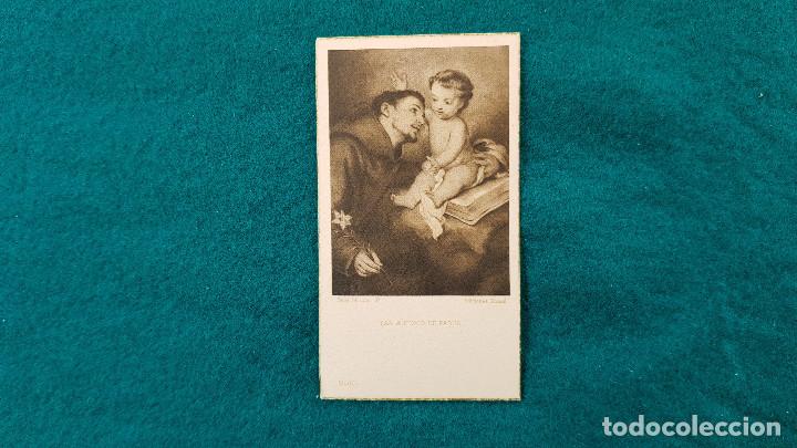 Postales: ESTAMPA RECORDATORIO SAN ANTONIO DE PADUA