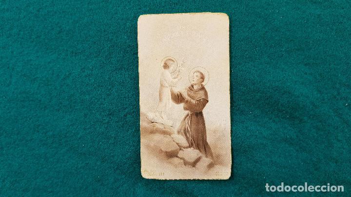 Postales: ESTAMPA RECORDATORIO SAN ANTONIO DE PADUA