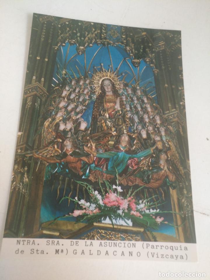 Postais: POSTAL VIRGEN O SANTO SEMANA SANTA - virgen DE LA ASUNCION GALDACANO VIZCAYA - ED. VISTABELLA