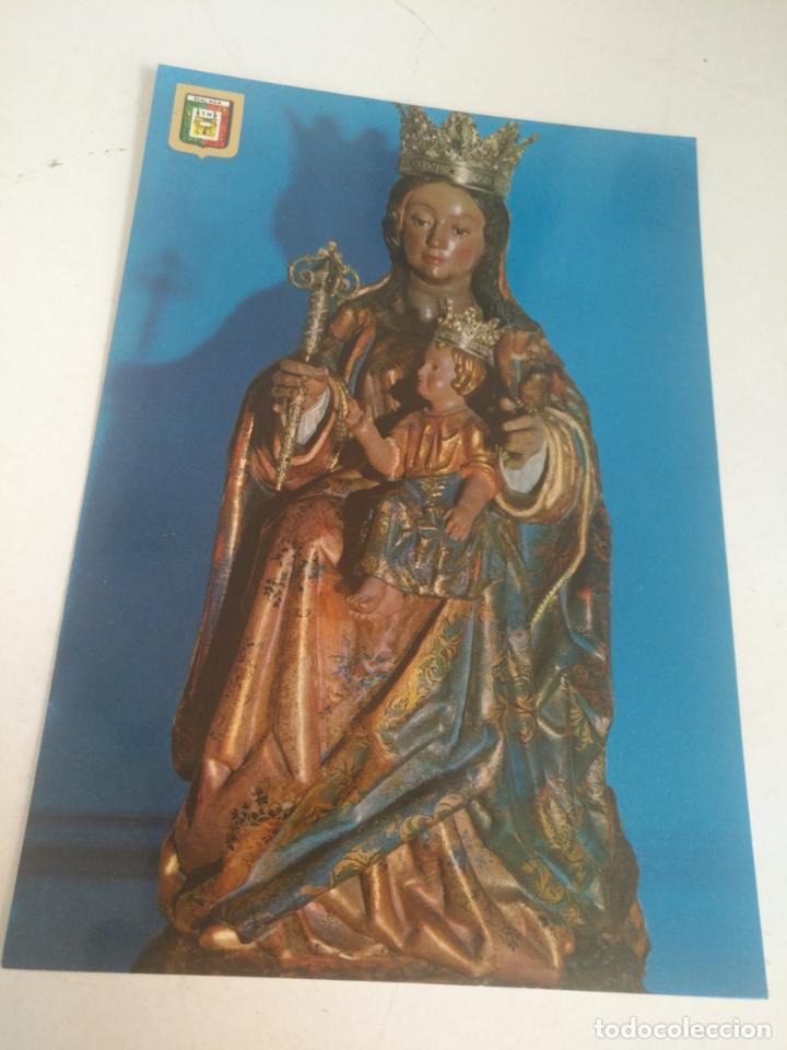Postais: POSTAL VIRGEN O SANTO SEMANA SANTA - virgen DE LA VICTORIA MALAGA . ESCUDO DE ORO