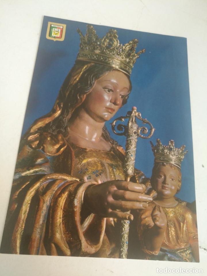 Postais: POSTAL VIRGEN O SANTO SEMANA SANTA - virgen DE LA VICTORIA MALAGA . ESCUDO DE ORO
