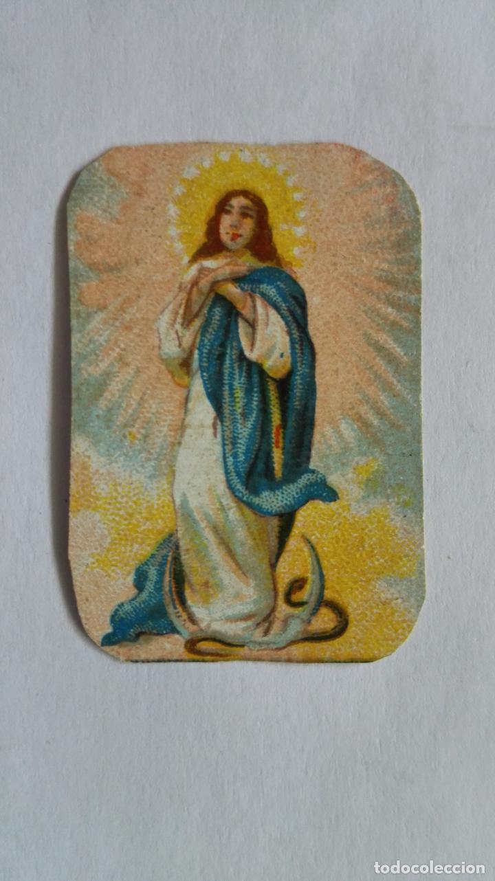 Postales: PEQUE&Ntilde;A ESTAMPA, INMACULADA CONCEPCION, MEDIDAS 24 X 35 MM