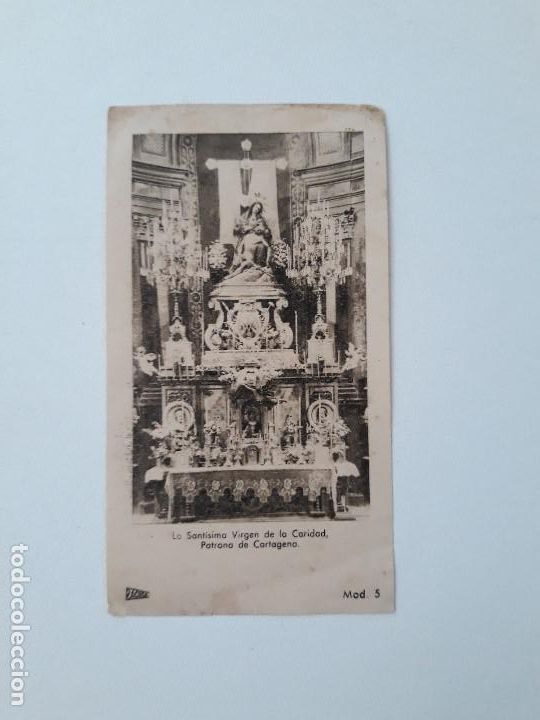 Postais: ANTIGUA ESTAMPA DE LA SANTISIMA VIRGEN DE LA CARIDAD PATRONA DE CARTAGENA. Mod. 5