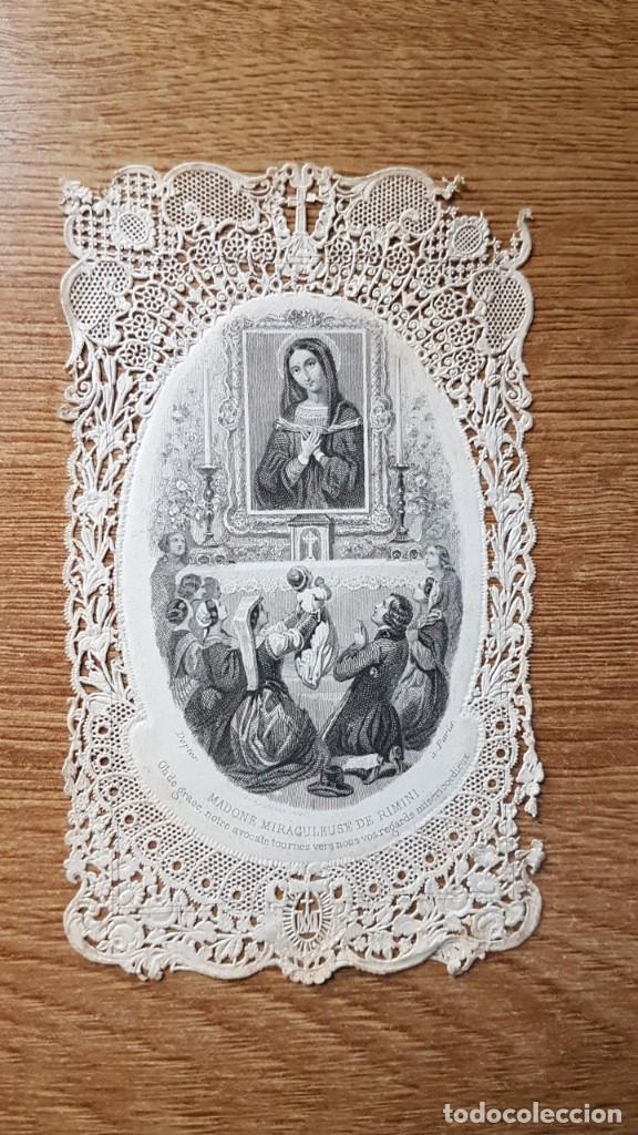 Postales: ESTAMPA GRABADO TROQUELADO DE MADONE RIMINI