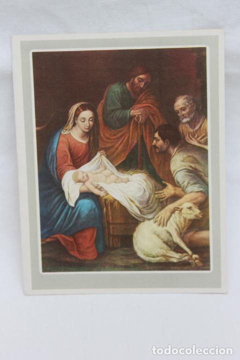 Cartoline: POSTAL NAVIDAD ADORACI&Oacute;N DE LOS PASTORES , B.E. MURILLO 1960