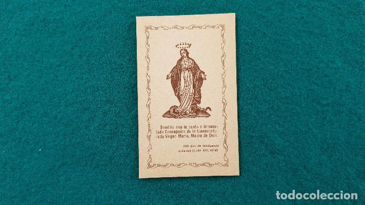 Postales: ESTAMPA RECORDATORIO INMACULADA CONCEPCION - Foto 1