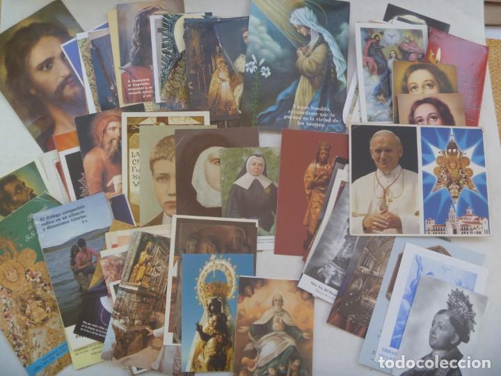 Postales: LOTE DE DE 100 POSTALES Y ESTAMPAS RELIGIOSAS - Foto 1