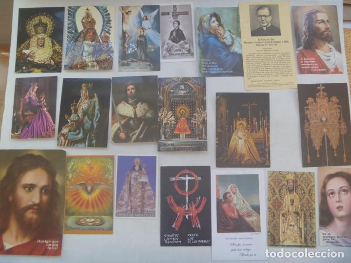 Postales: LOTE DE DE 100 POSTALES Y ESTAMPAS RELIGIOSAS - Foto 2