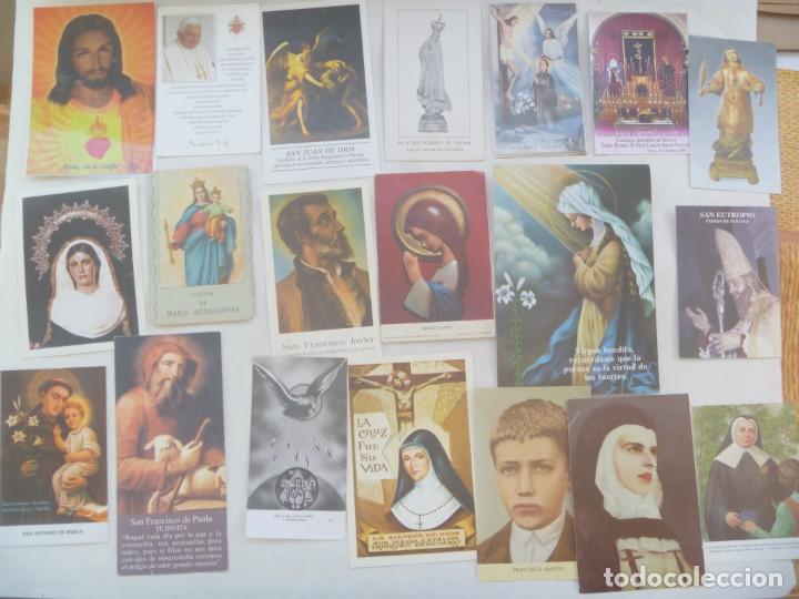 Postales: LOTE DE DE 100 POSTALES Y ESTAMPAS RELIGIOSAS - Foto 3