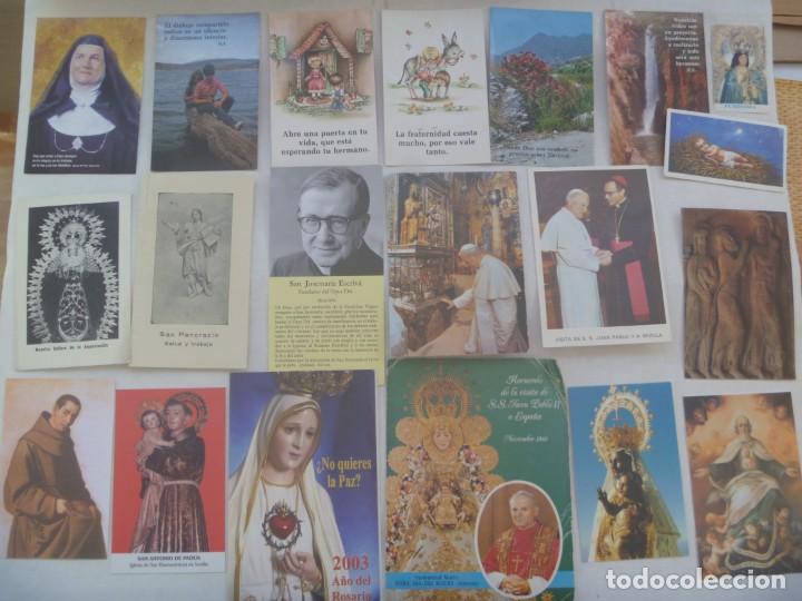 Postales: LOTE DE DE 100 POSTALES Y ESTAMPAS RELIGIOSAS - Foto 4