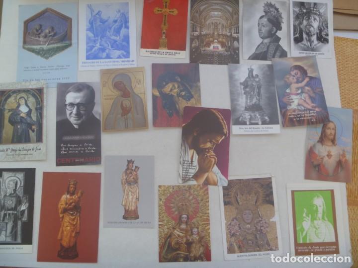 Postales: LOTE DE DE 100 POSTALES Y ESTAMPAS RELIGIOSAS - Foto 5