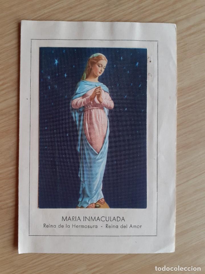 Postais: ESTAMPA - MARIA INMACULADA - REINA DE LA HERMOSURA - REINA DEL AMOR