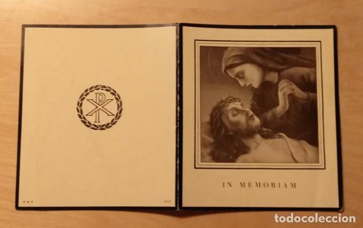 Postcards: RD 25 Antigua Estampa Recordatorio defunci&oacute;n - In Memoriam - Poblet, noviembre 1949 - Imp. MESTRES