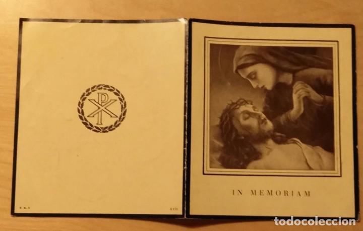 Postcards: RD 26 Antigua Estampa Recordatorio defunci&oacute;n - In Memoriam - Poblet, noviembre 1949 - Imp. MESTRES