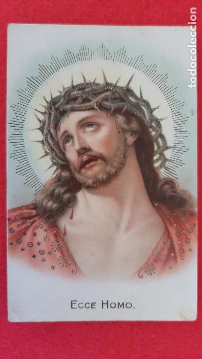 Postkarten: POSTAL ANTIGUA ESTAMPA ECCE HOMO CON DORADOS ORIGINAL , PRJ 28
