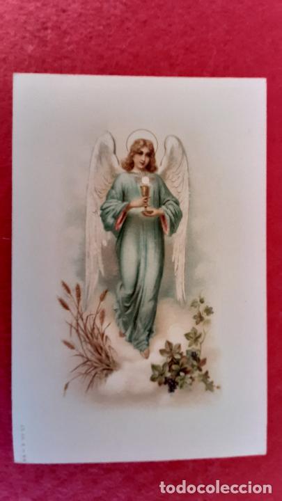 Postkarten: POSTAL ANTIGUA ESTAMPA ANGEL EUCARISTIA COMUNION ORIGINAL PRJ 37