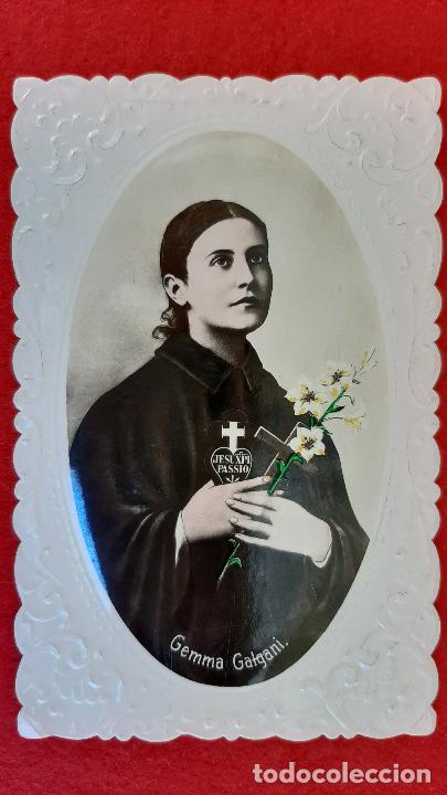 Cartoline: POSTAL ANTIGUA ESTAMPA TROQUELADA SANTA GEMMA GALGANI ORIGINAL PRJ 58