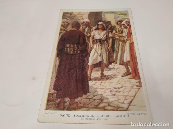 Postales: POSTAL DAVID SUMMONED BEFORE SAMUEL - Foto 1