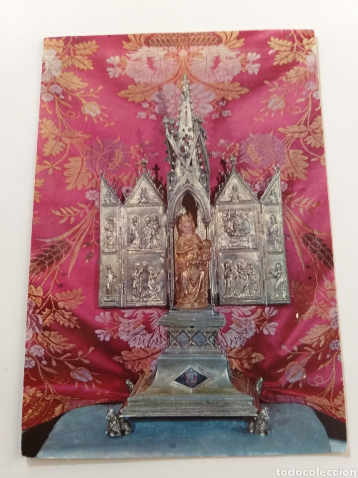Postales: Postal Virgen &Aacute;lava . Quejana relicario de la Virgen del Cabello monasterio de Quejana