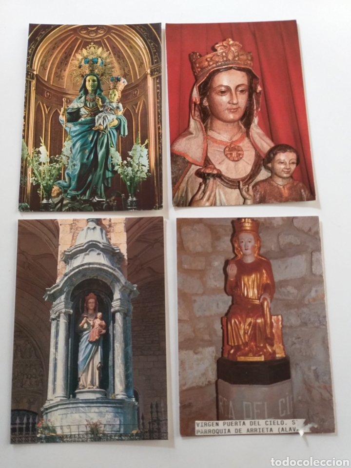 Postales: Postal Virgen &Aacute;lava . 4 postales . - Foto 1