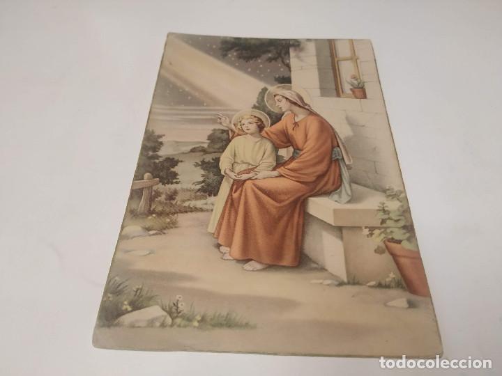 Postales: POSTAL VIRGEN CON NI&Ntilde;O