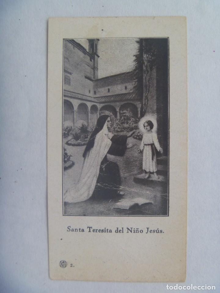 Postales: ESTAMPA ANTIGUA DE SANTA TERESITA DEL NI&Ntilde;O JESUS , ESCRITA EN 1940