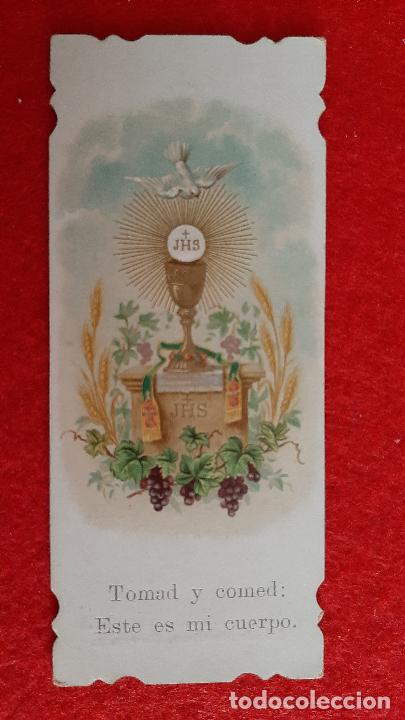 Postkarten: ANTIGUA ESTAMPA RELIGIOSA PRIMERA COMUNION 1906 SAN SEBASTIAN ORIGINAL ESJ 459