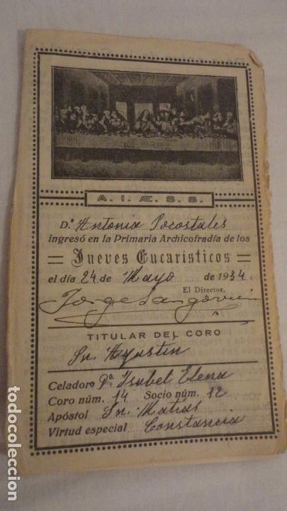 Postales: UNION PIA SAN ANTONIO DE PADUA.D&ordf; ANTONIA POCOSTALES.BADAJOZ A&Ntilde;OS 30,40