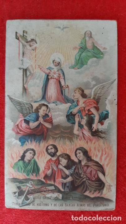 Cartes Postales: ANTIGUA ESTAMPA RELIGIOSA JESUS CRUCIFICADO MARIA ADOLORADA ORIGINAL ESJ 939