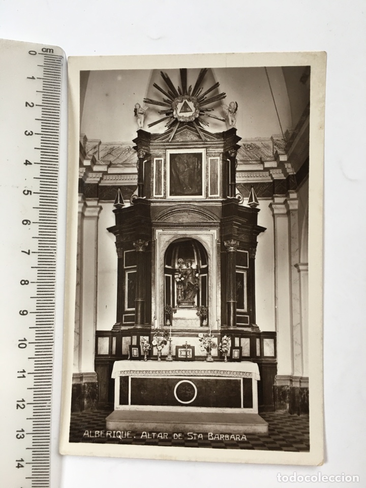 Postales: POSTAL. CAPILLA Y ALTAR DE SANTA BARBARA. ALBERIQUE. VAL&Egrave;NCIA.