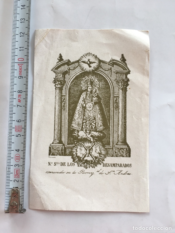 Postkarten: ESTAMPA LITOGRAF&Iacute;CA. NTRA. SRA. DE LOS DESAMPARADOS. PARROQUIA DE S. ANDRES. VAL&Egrave;NCIA.