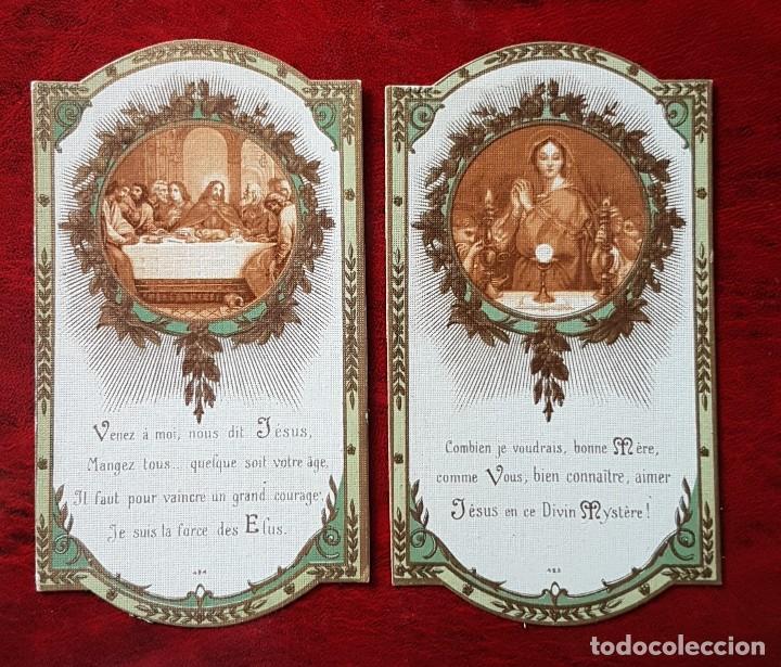 Postales: 2 ANTIGUAS ESTAMPAS RELIGIOSAS . - Foto 1