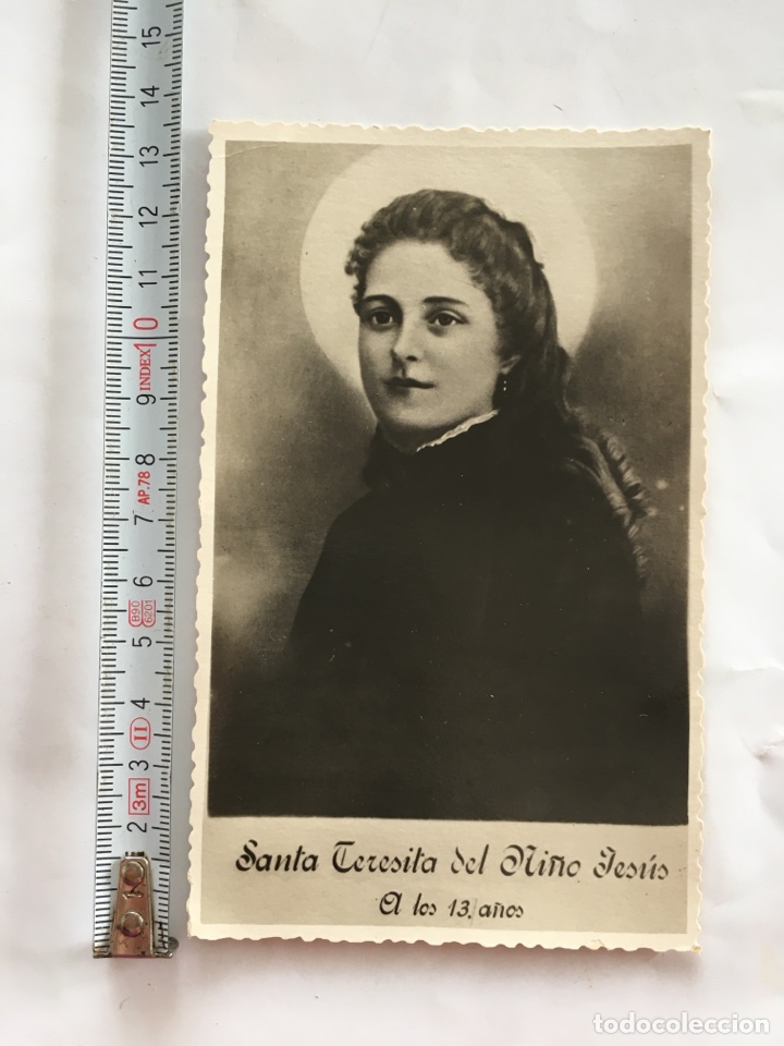 Postales: POSTAL. SANTA TERESITA DEL NI&Ntilde;O JES&Uacute;S A LOS 13 A&Ntilde;OS.