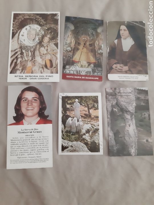 Postales: 6 Estampas/Recordatorios Religiosas Medianas