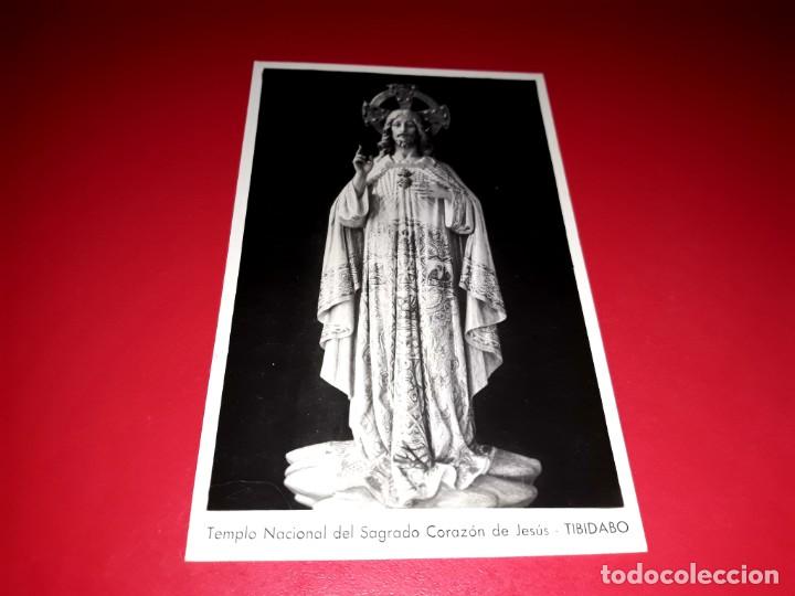 Cartoline: Antigua postal Templo Nacional Sagrado coraz&oacute;n de Jes&uacute;s Tibidabo