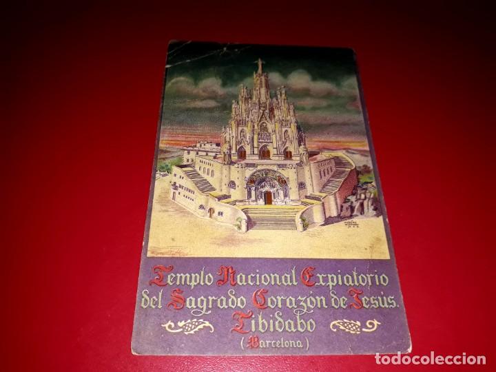 Cartoline: Antigua Postal Templo Sagrado Coraz&oacute;n de Jes&uacute;s Tibidabo