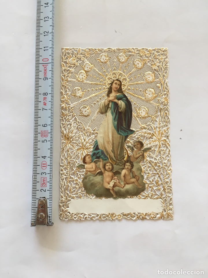Postales: ESTAMPA CALADA. INMACULADA CONCEPCI&Oacute;N. - Foto 1