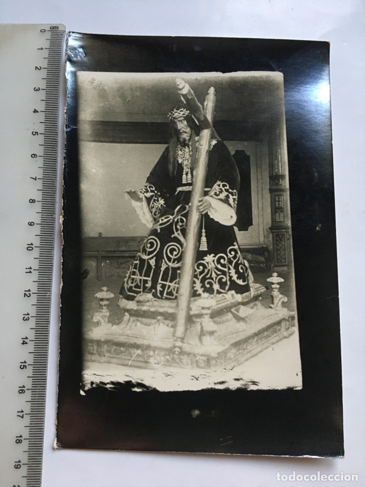 Cartoline: FOTO. NTRO. PADRE JES&Uacute;S NAZARENO EN SU TRONO ANDA. VILLARES DEL SAZ. CUENCA. FOT&Oacute;GRAFO?.
