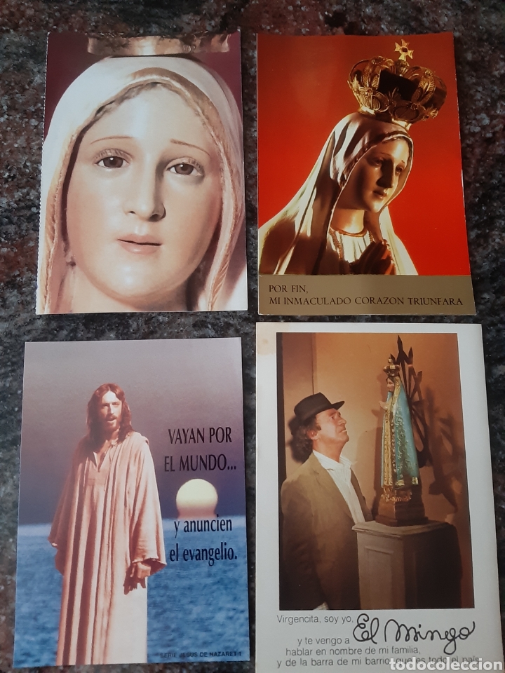 Cartoline: 4 Estampas/Recordatorios Religiosas Grandes