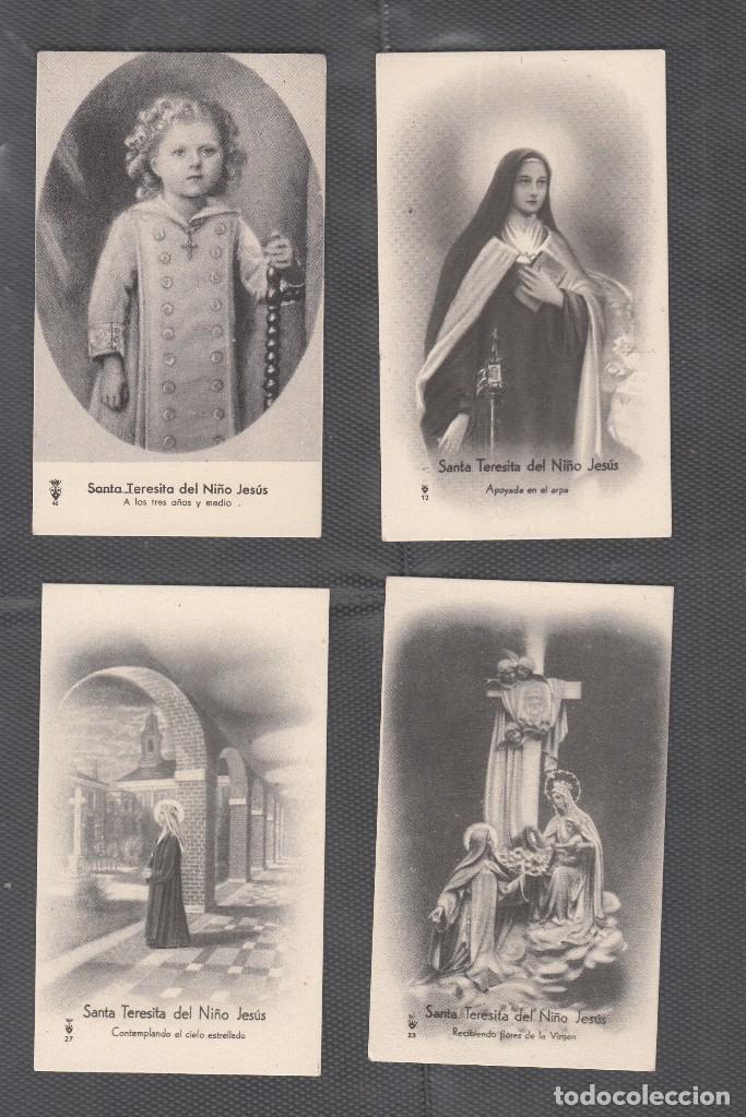 Postales: 4 ESTAMPAS DIVERSAS DE SANTA TERESITA DEL NI&Ntilde;O JES&Uacute;S