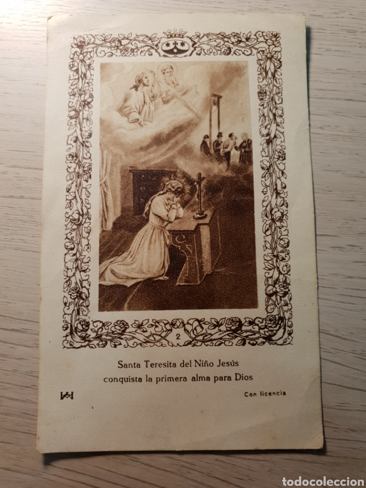 Postales: ESTAMPA SANTA TERESITA DRL NI&Ntilde;O JESUS .1933
