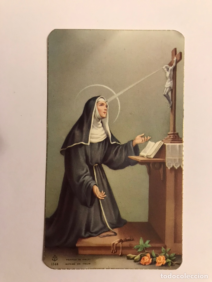 Cartoline: SANTA RITA DE CASIA. Estampa Religiosa a color. Impreso en Italia (h.1950?)