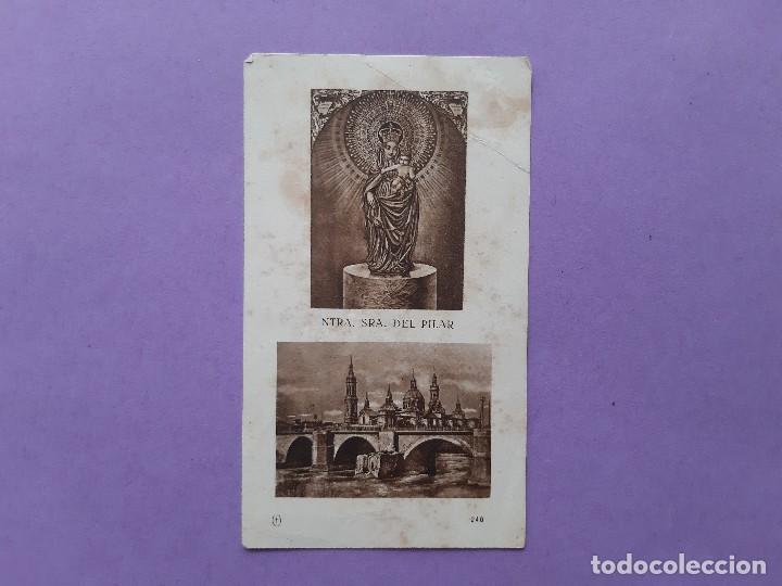 Cartoline: ANTIGUA ESTAMPA NUESTRA SE&Ntilde;ORA DEL PILAR
