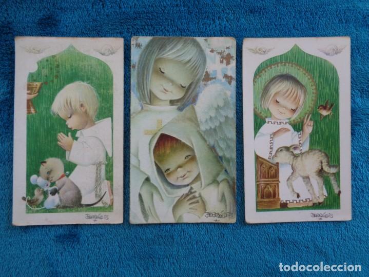 Postales: 3 RECORDATORIOS DE COMUNI&Oacute;N FERR&Aacute;NDIZ - A&Ntilde;O 1963 - Foto 1