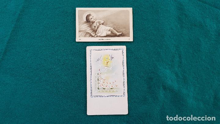 Postales: ESTAMPA RECORDATORIO NI&Ntilde;O JESUS + JHS